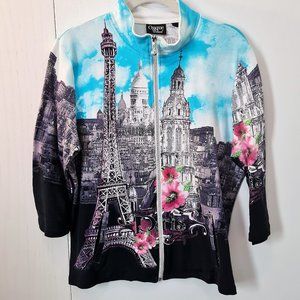 Onque Casual Brand 3/4 Sleeve Jacket Size L